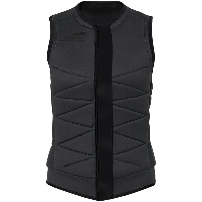 2024 Mystic Frauen Juice Front Zip Wake Impact Vest 35005.240221 - Black